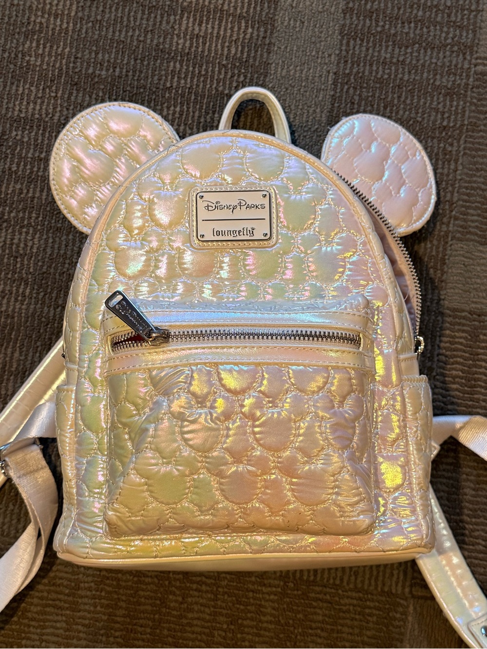 Disney Parks Loungefly Iridescent Pink Backpack